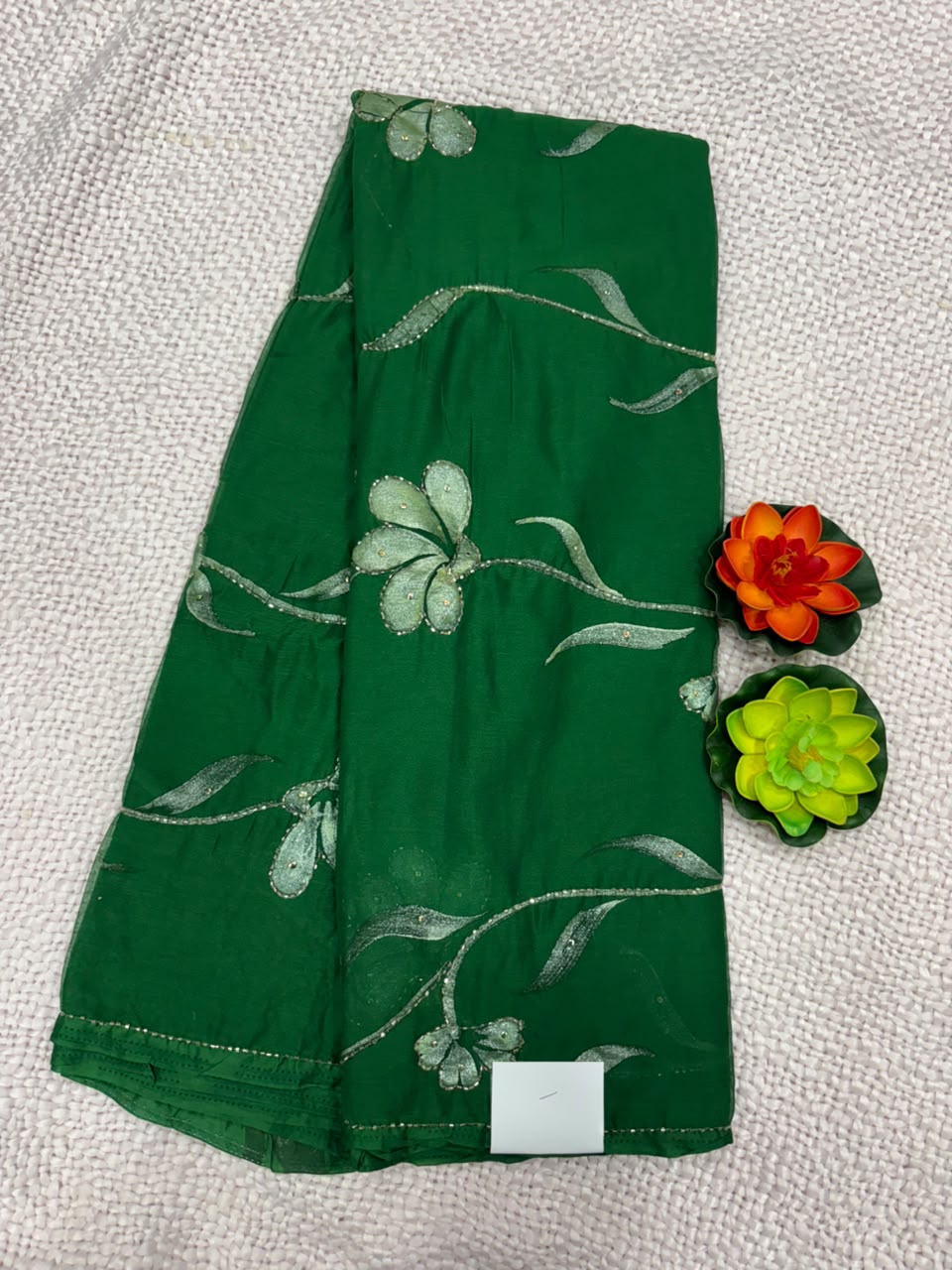SEMI CHIFFON WORK SAREE