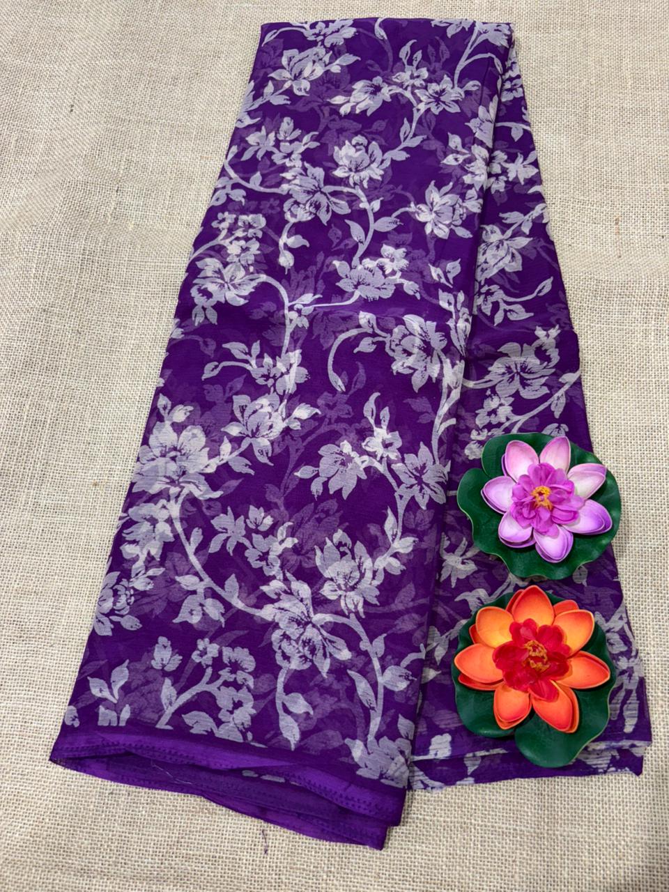 SEMI CHIFFON SAREE