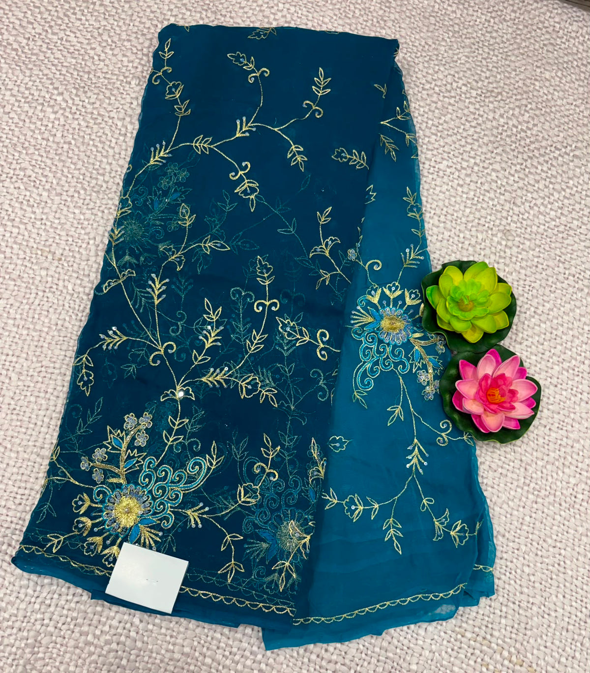 DIAMOND CHIFFON SAREE