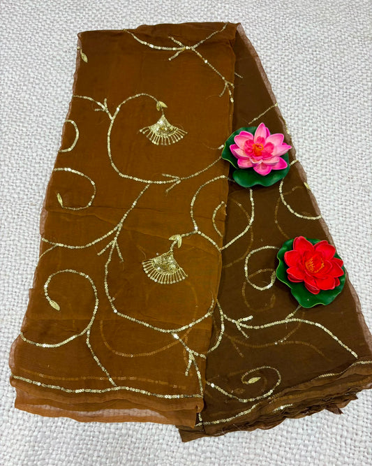 DIAMOND CHIFFON SAREE