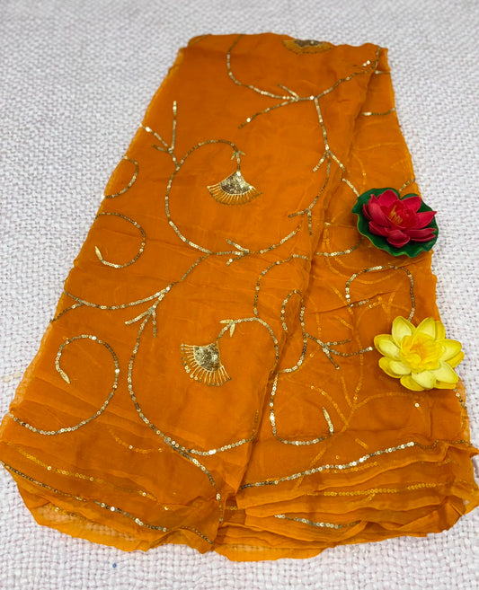 DIAMOND CHIFFON SAREE