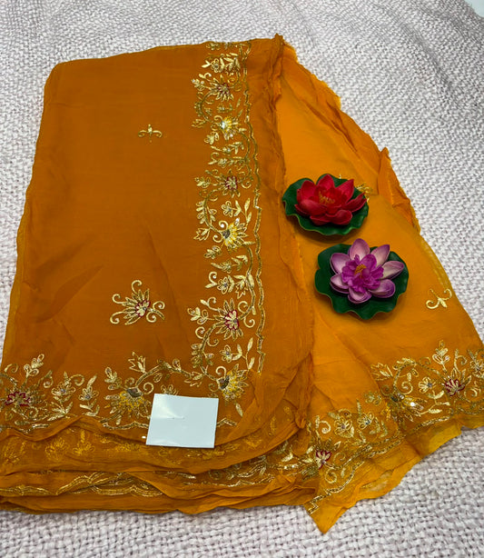 DIAMOND CHIFFON SAREE