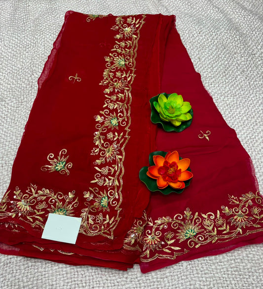 DIAMOND CHIFFON SAREE