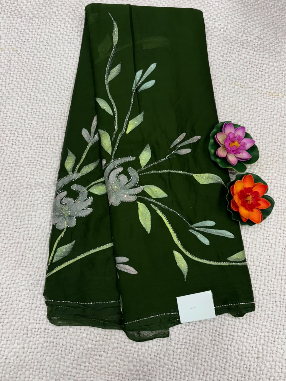SEMI CHIFFON WORK SAREE