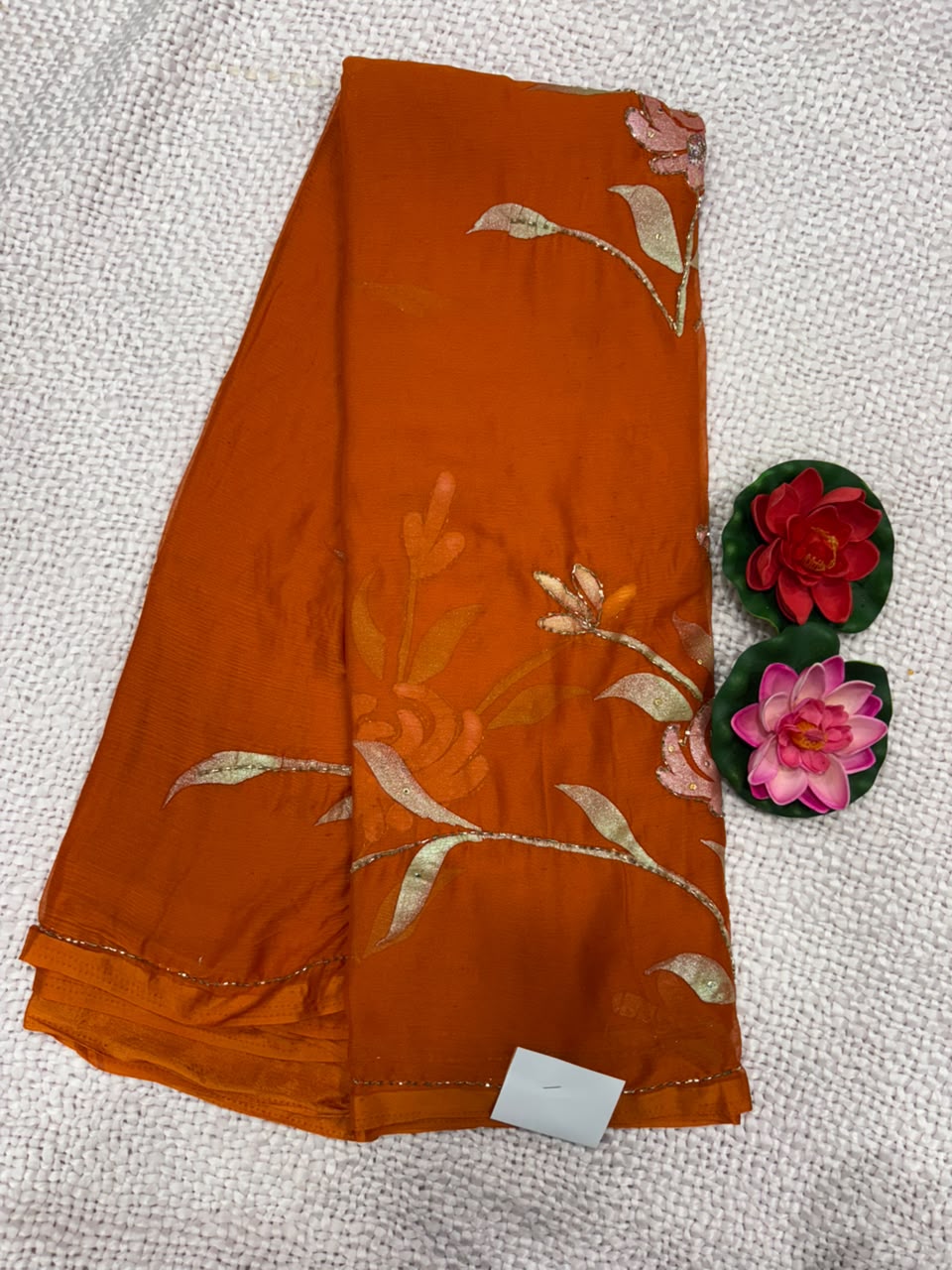 SEMI CHIFFON WORK SAREE