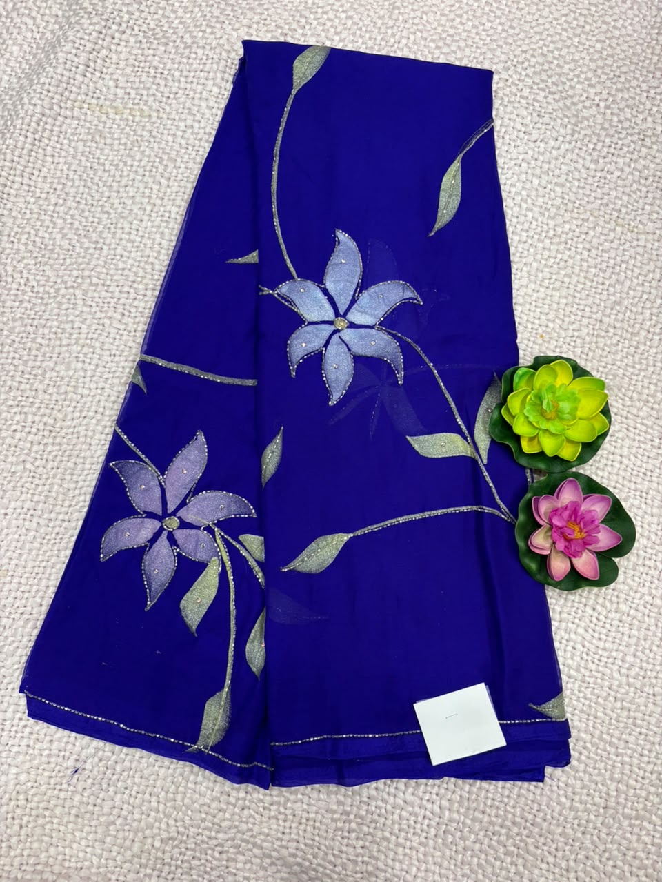 SEMI CHIFFON WORK SAREE