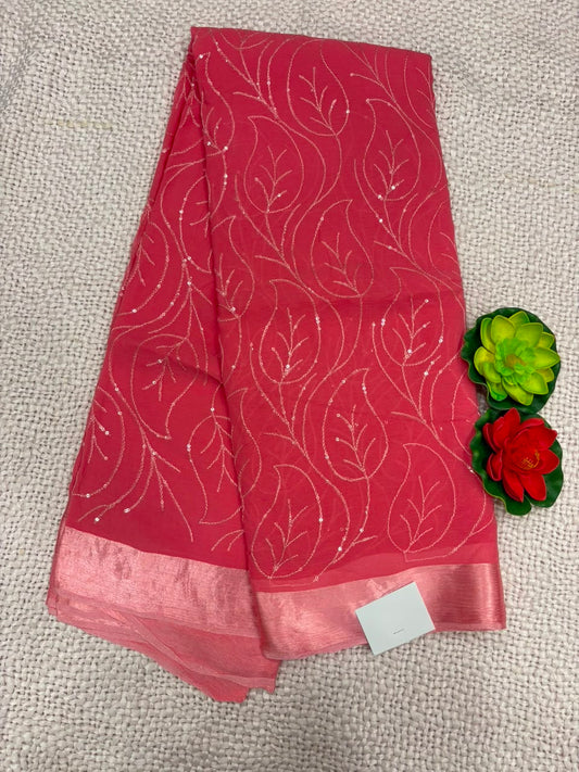 PURE CHIFFON SAREE