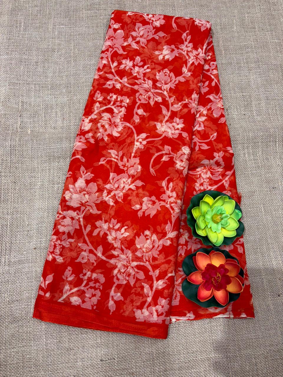 SEMI CHIFFON SAREE