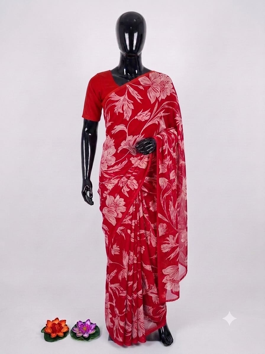 SEMI CHIFFON SAREE