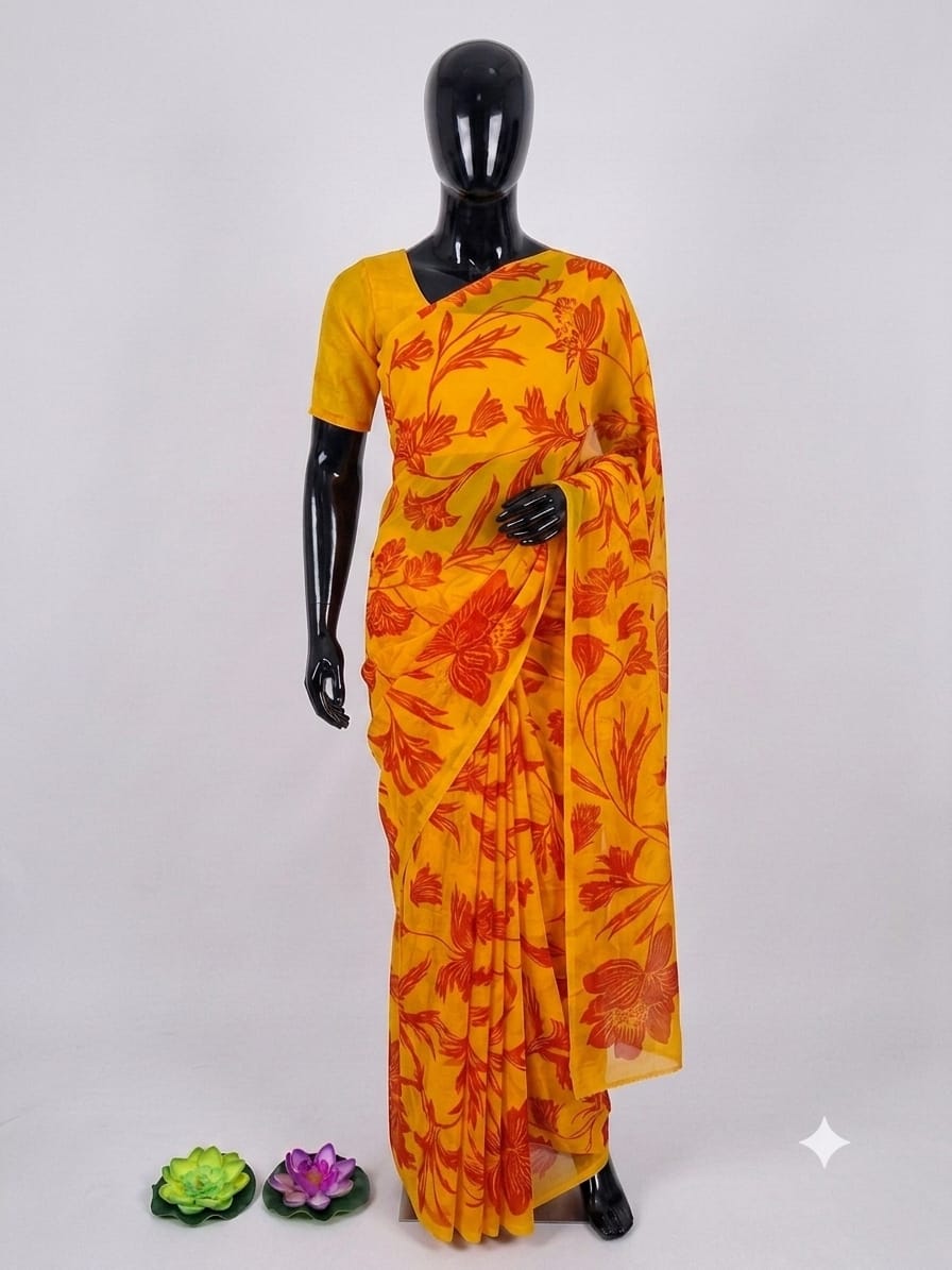 SEMI CHIFFON SAREE