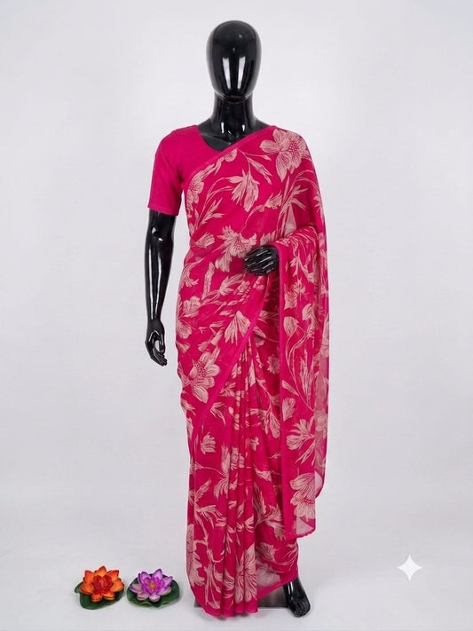 SEMI CHIFFON SAREE