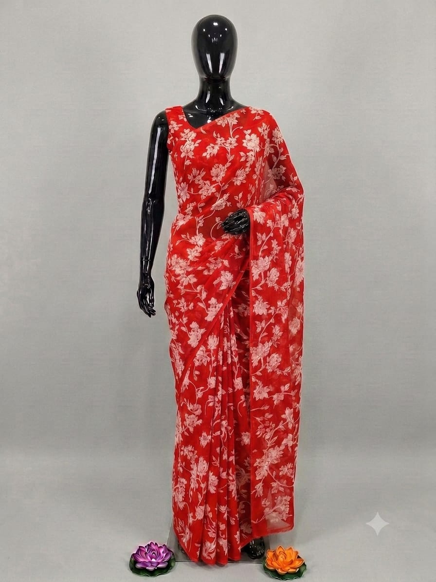 SEMI CHIFFON SAREE