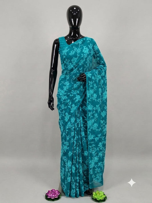 SEMI CHIFFON SAREE