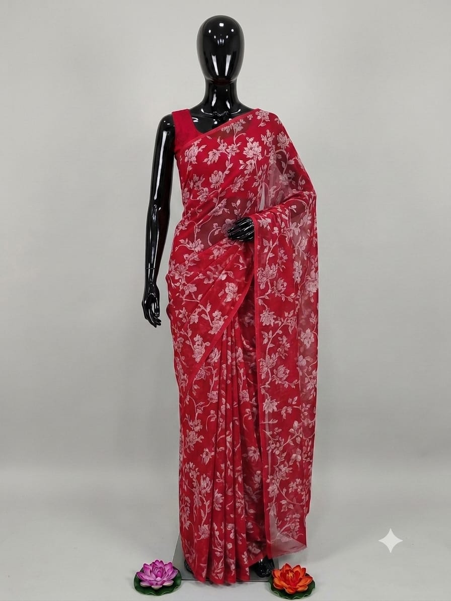 SEMI CHIFFON SAREE