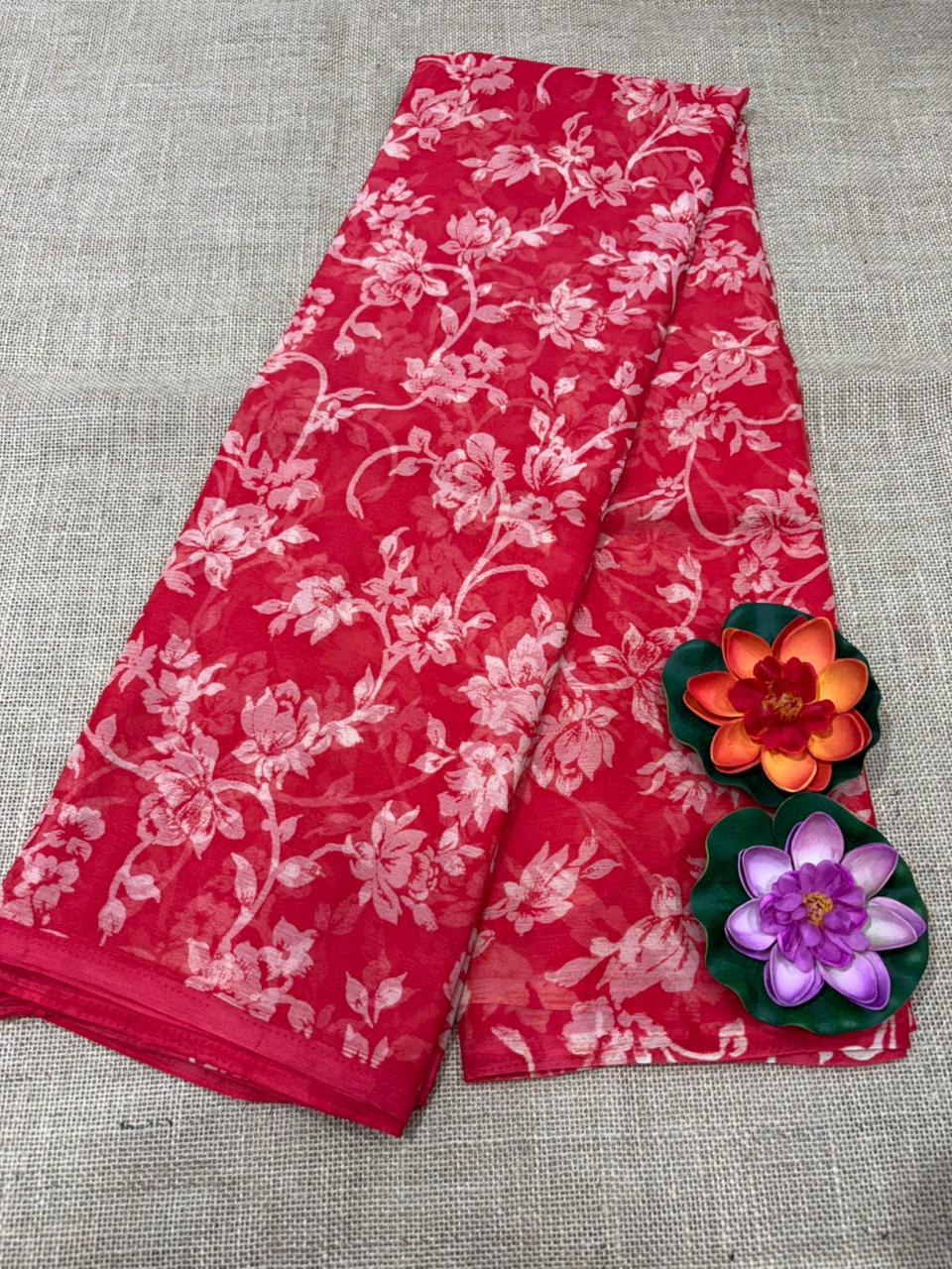SEMI CHIFFON SAREE