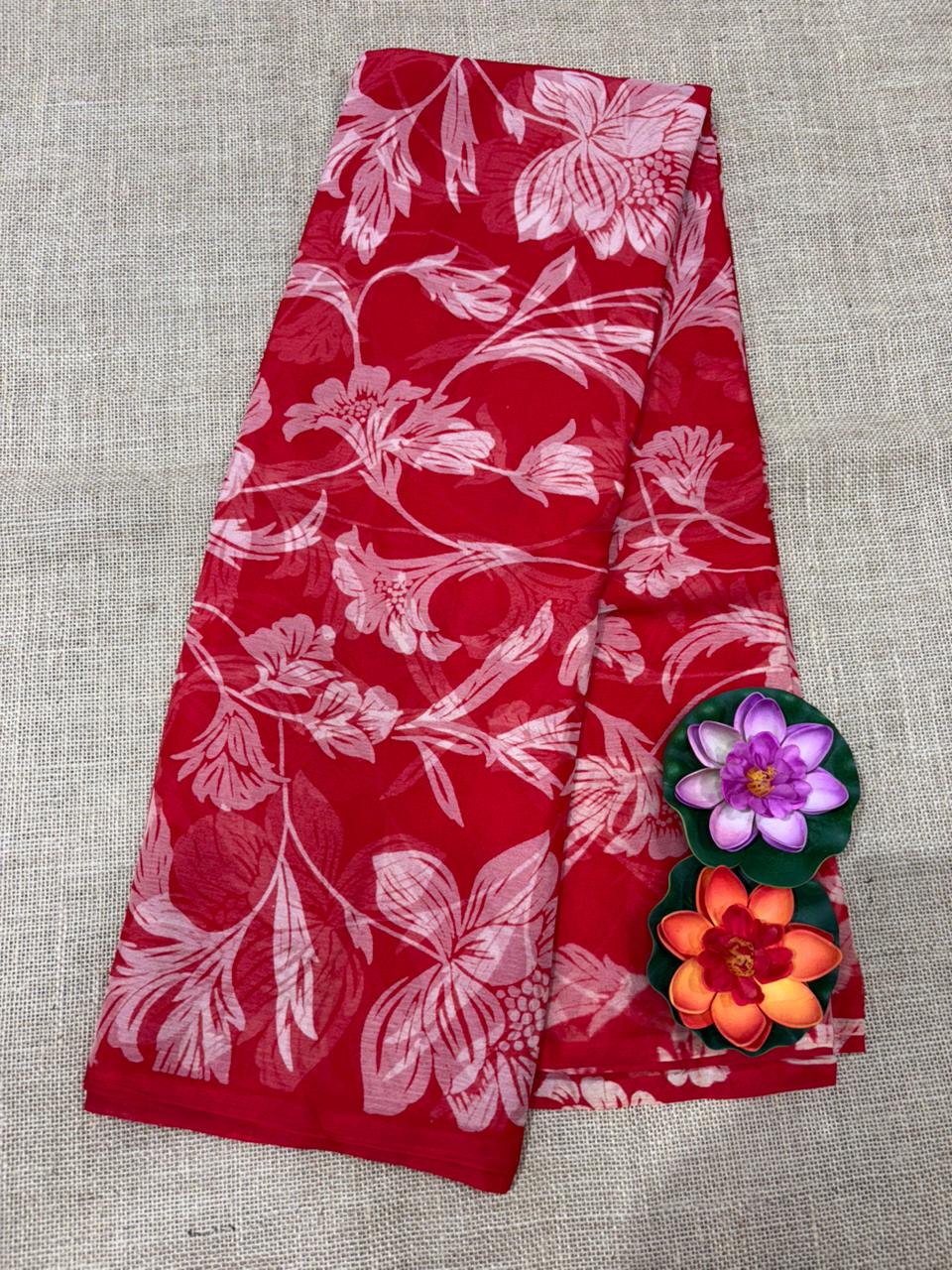 SEMI CHIFFON SAREE