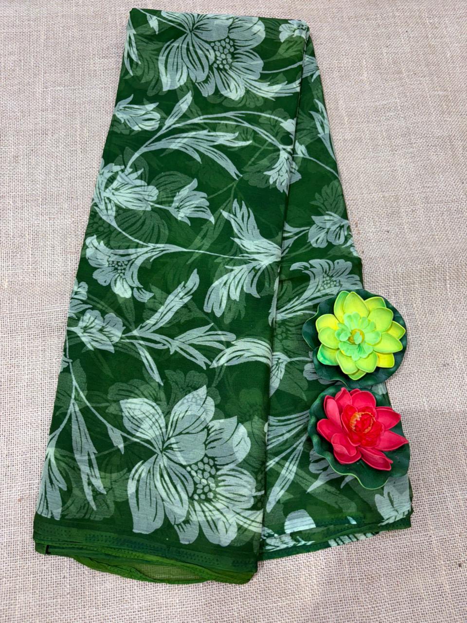 SEMI CHIFFON SAREE