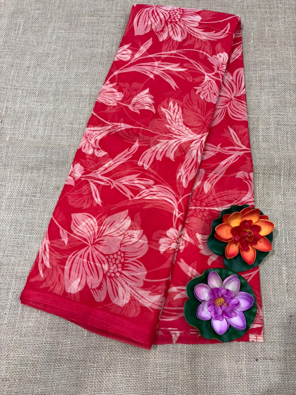 SEMI CHIFFON SAREE