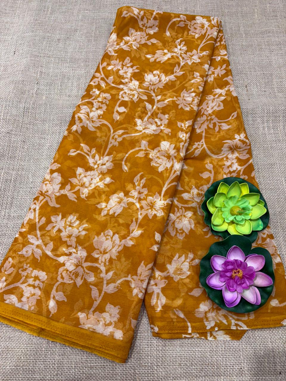 SEMI CHIFFON SAREE
