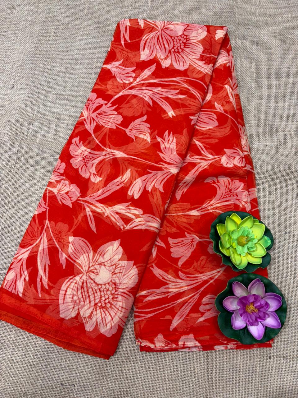 SEMI CHIFFON SAREE